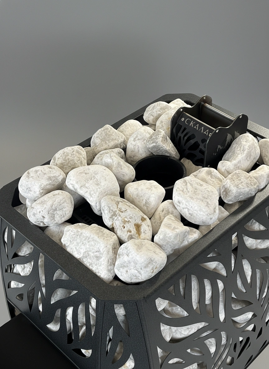 Печь для русской бани Скала 12Т стекло - Теплодар